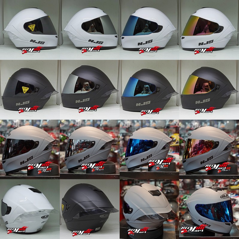 Jual Paket Helm Njs Zx Paket Lengkap Helm Visor Spoiler Paket Ganteng