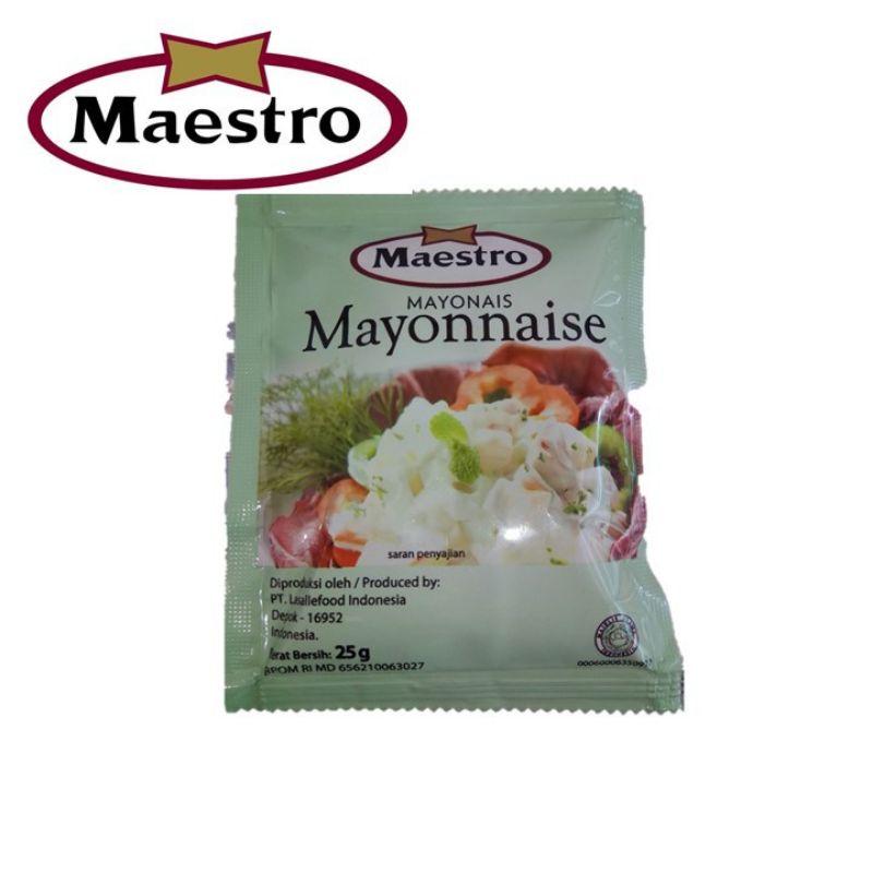 Jual Maestro Mayonnaise Sachet 25 Gr Shopee Indonesia