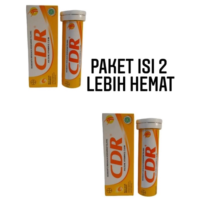 Jual PAKET HEMAT CDR ISI 2 CDR RASA JERUK ISI 10 TABLET VITAMIN C