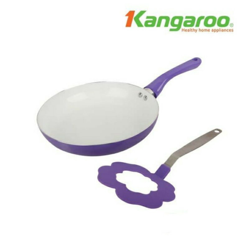 Jual Wajan Frypan Kangaroo Frypan KG670 Aluminium Coating Keramik Anti