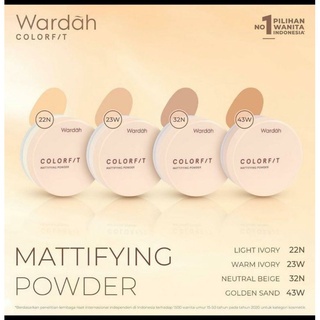 Jual Wardah Colorfit Mattifying Powder 22N Light Ivory 15G Indonesia