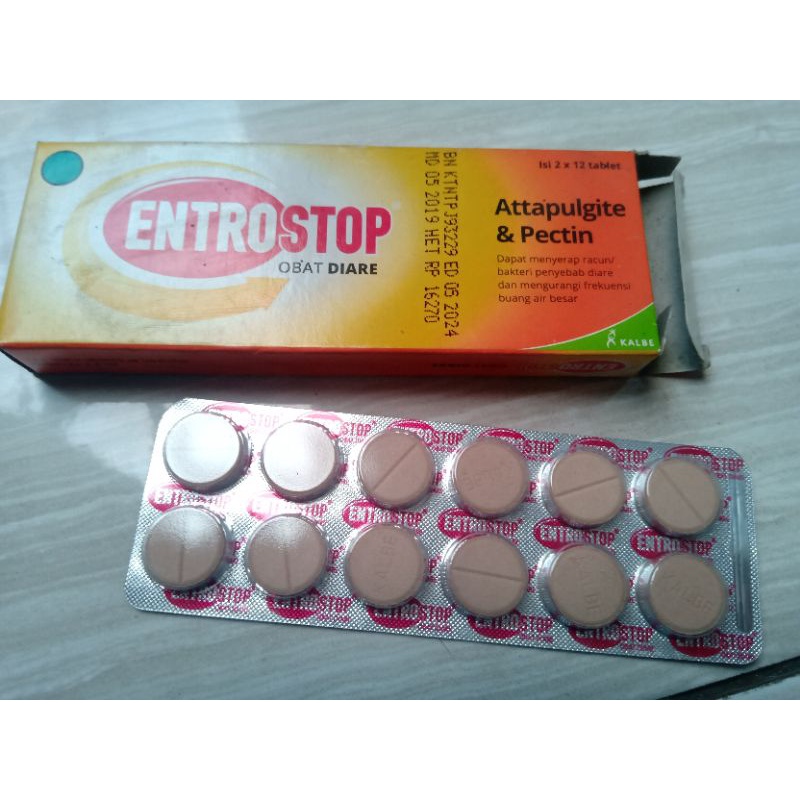 Jual Entrostop Tablet Obat Diare Obat Sakit Perut Strip Shopee