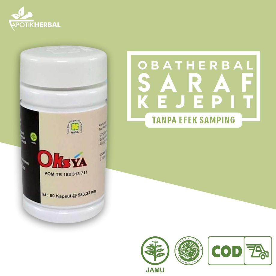 Jual Obat Saraf Kejepit Paling Ampuh Syaraf Kecepit Oksya Herbal