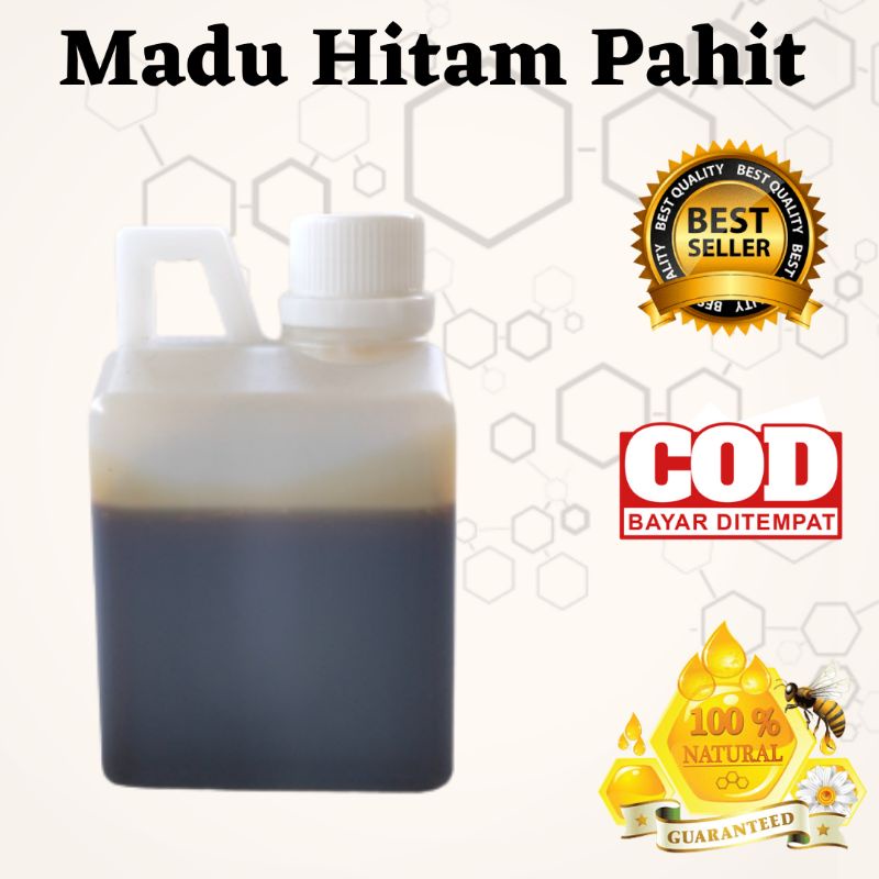 Jual Madu Murni Hitam Pahit Hutan Asli Liar 500 Gram Tanpa Campuran