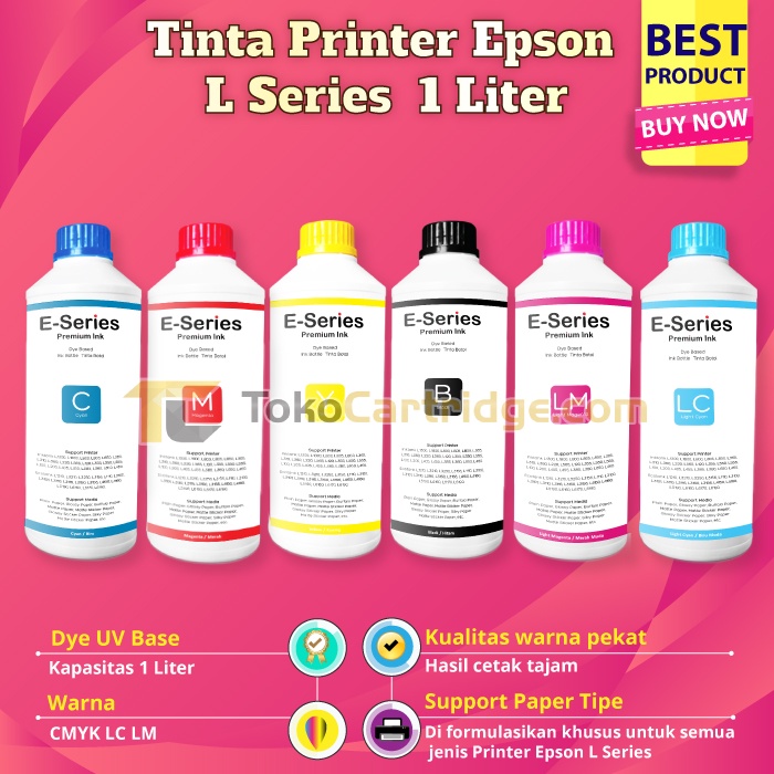 Jual Tinta Refill 1 Liter Pengganti Ori 003 Printer L1110 L3110 L3150