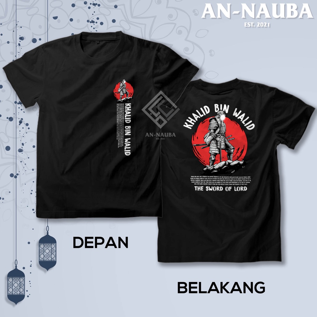 Jual Kaos Dakwah Islami Sahabat Nabi Khalid Bin Walid The Sword Of