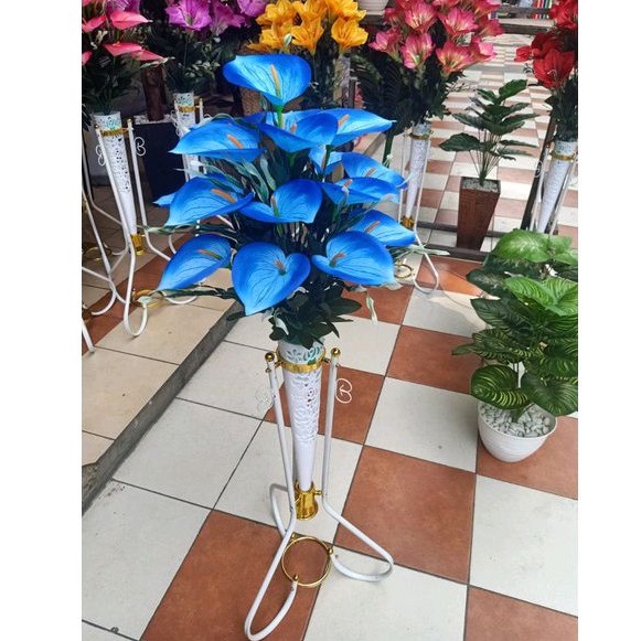 Jual Bunga Anthurium Lilly Calla Lilly Aron Panda Artificial