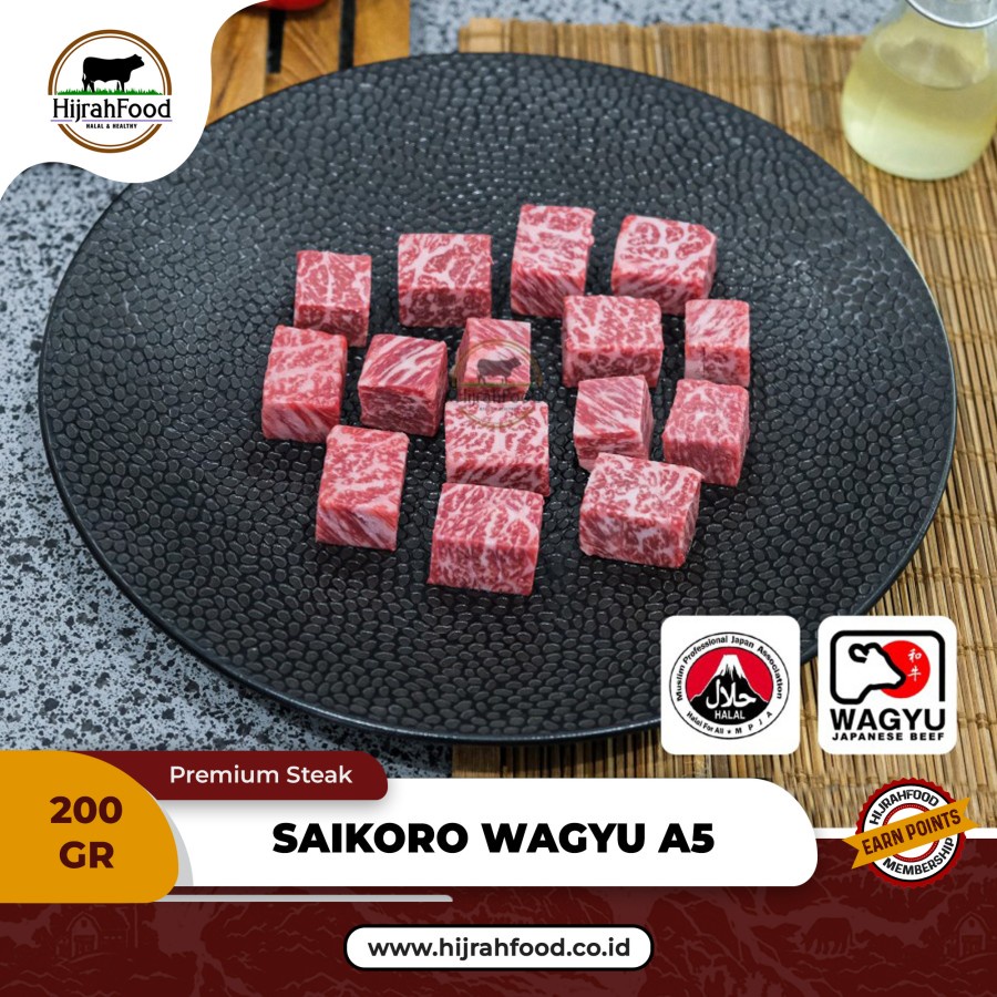 Jual Saikoro Japanese Wagyu A Kagoshima Beef Cubes Daging Sapi Grade