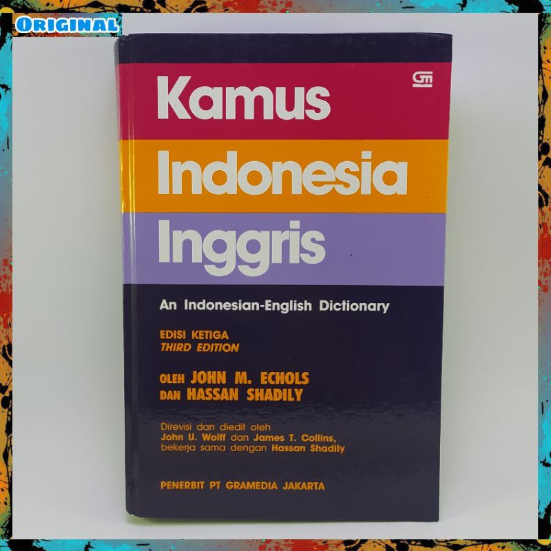 Jual Buku Kamus Inggris Indonesia Edisi Ketiga Original By John Echols