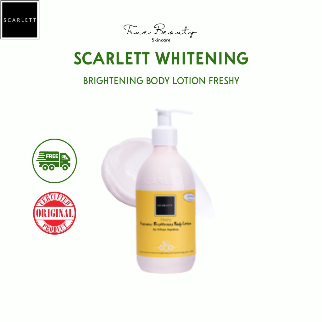 Jual Scarlett Whitening Body Lotion Freshy Ml Shopee Indonesia