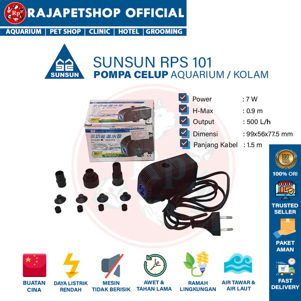 Jual Pompa Air Sunsun Rps Submersible Water Pump Kolam Aquarium