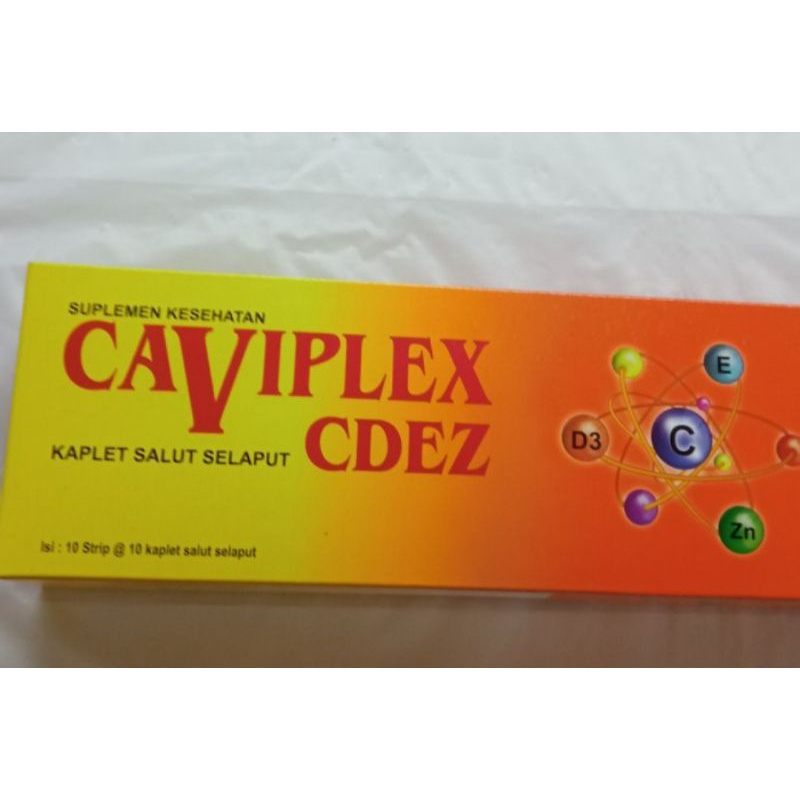 Jual Caviplex CDEZ Seperti Becomzet Tab Isi Vitamin C 500mg E 20mg Zinc