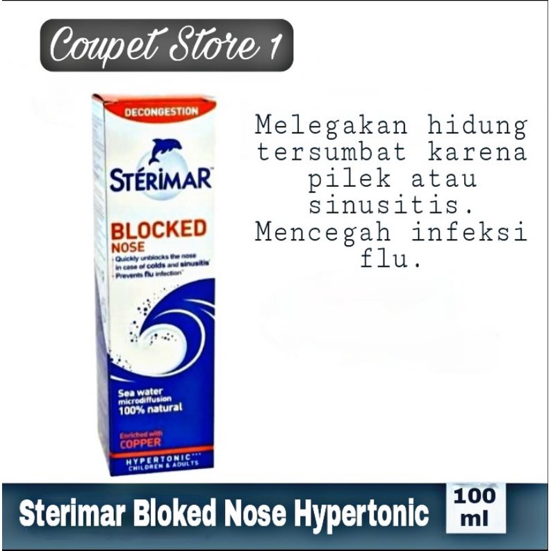 Jual Sterimar Bloked Nose Hypertonic 100Ml Indonesia Shopee Indonesia