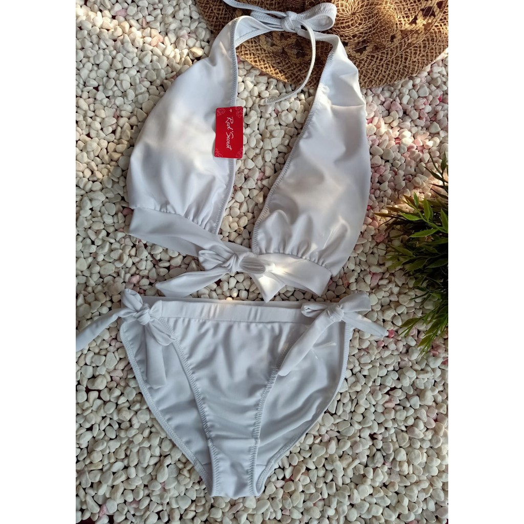 Jual BK 3333R XI PUTIH BIKINI PANTAI SEXY WHITE COPYRIGHT BY RED S