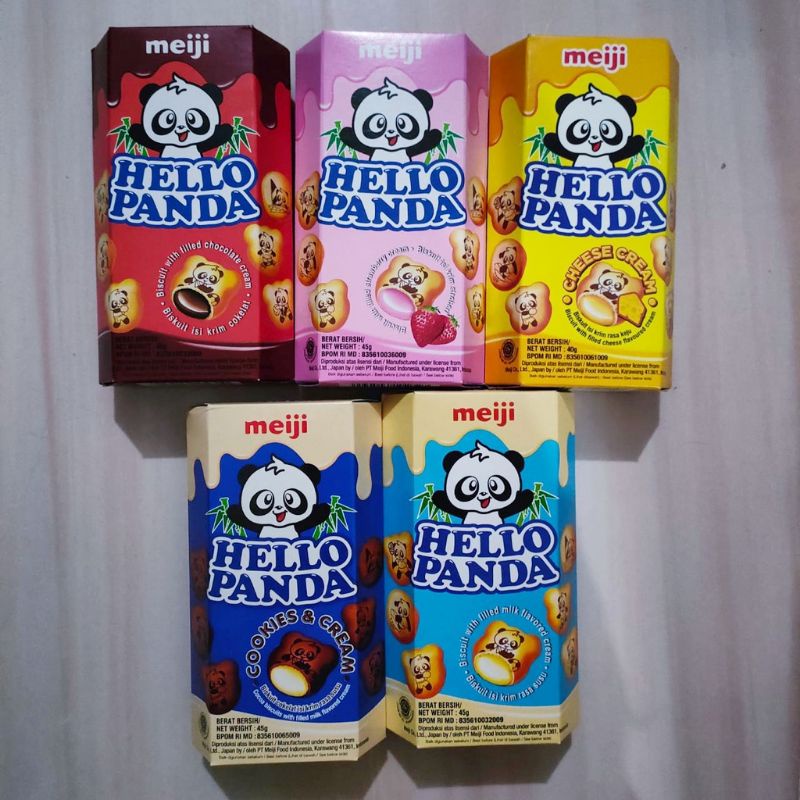 Jual Hello Panda All Variant Chocolate Strawberry Cookies Cream