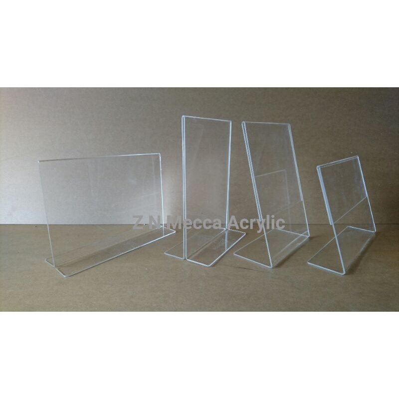 Jual Akrilik Mika A Tempat Brosur Tend Standing Potraitet Card Acrylic