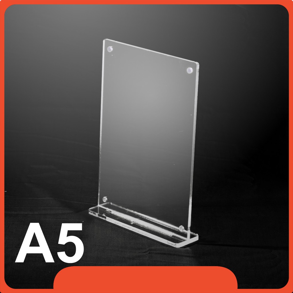 Jual Acrylic Akrilik Tent Holder Magnetic Tempat Brosure Papan Menu