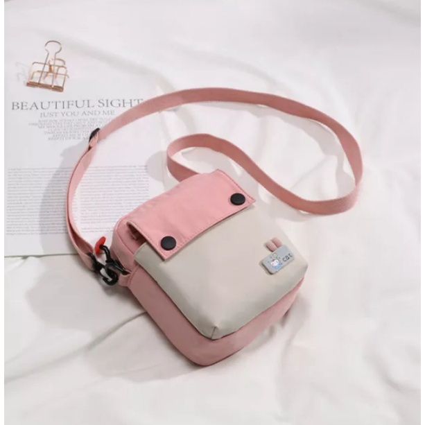 Jual BEGIEE Sling Bag Wanita MINI CAT Tas Selempang Wanita Kanvas