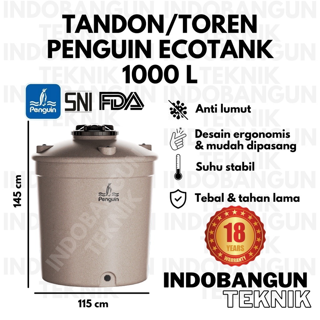 Jual Toren Air Tangki Air Tandon Air Penguin Eco Tank Tu Liter