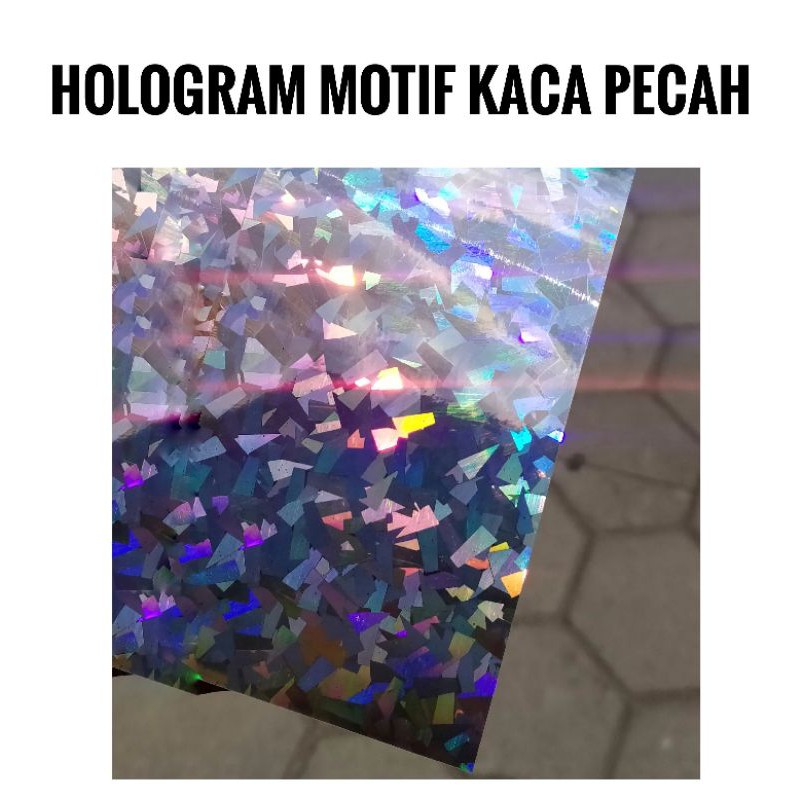 Jual Stiker Hologram Motif Kaca Pecah Sticker Shopee Indonesia