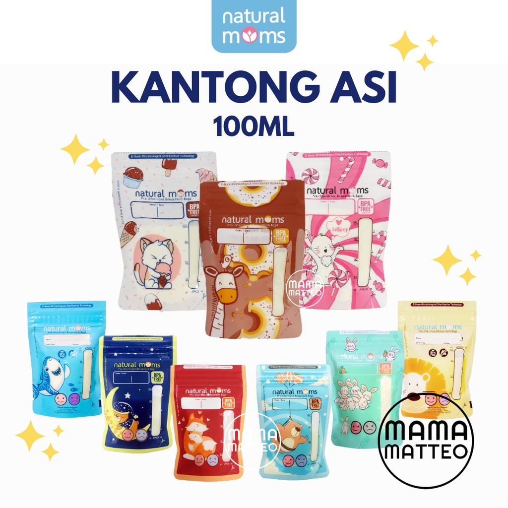 Jual NATURAL MOMS Kantong ASI Breastmilk Storage Bag 100ml Dengan