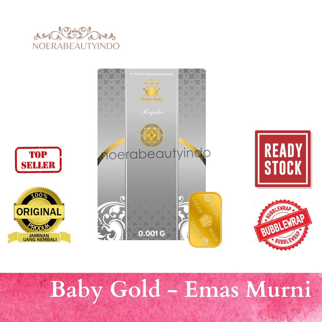 Jual Baby Gold Emas Mini 0 001 Gram Logam Mulia 24 Karat Shopee Indonesia