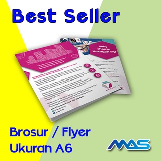 Jual Cetak Brosur A Cetak Flyer Leaflet Art Paper Gram