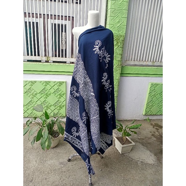 Jual Batik Khas Banyuwangi Biru Dongker Gajah Oling Shopee Indonesia