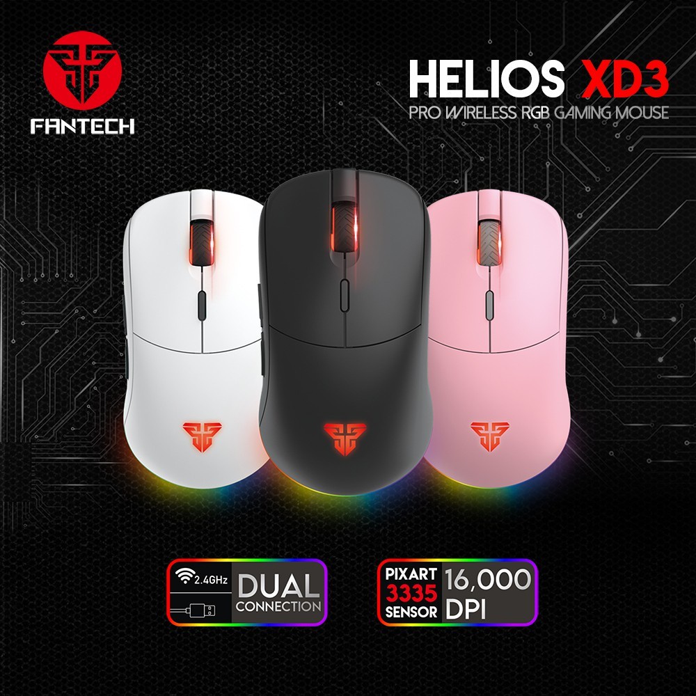 Jual Fantech Helios Xd Wireless Gaming Rgb Mouse Dual Mode Indonesia