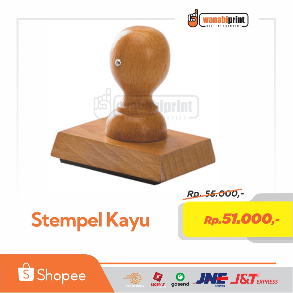 Jual Stempel Kayu Manual Runaflek Custom Stampel Lunas Harga Terdekat