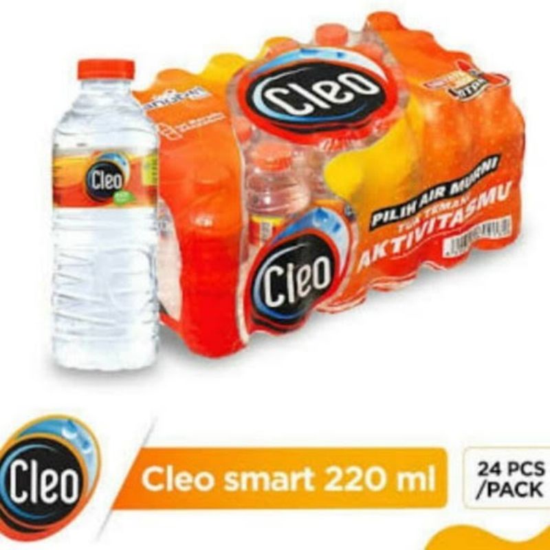 Jual Cleo Botol Mini 220ml 1 Crat Isi 24pcs Shopee Indonesia