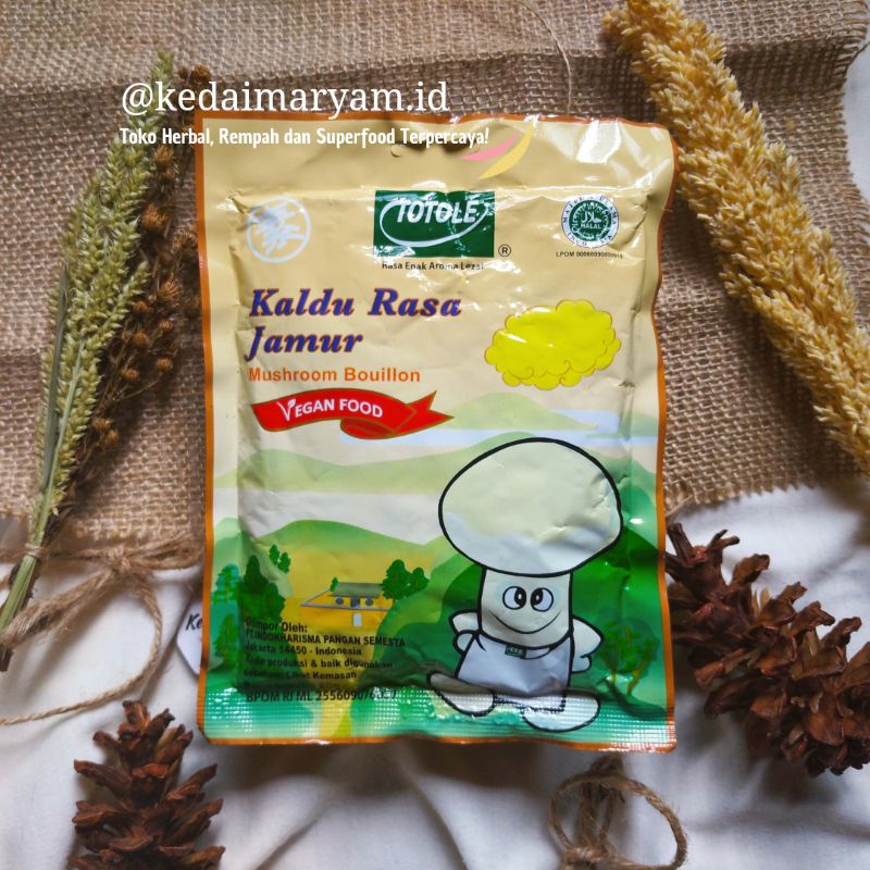 Jual Kaldu Jamur Totole Tanpa MSG Dan Pengawet Vegan Non MSG 80 Gram