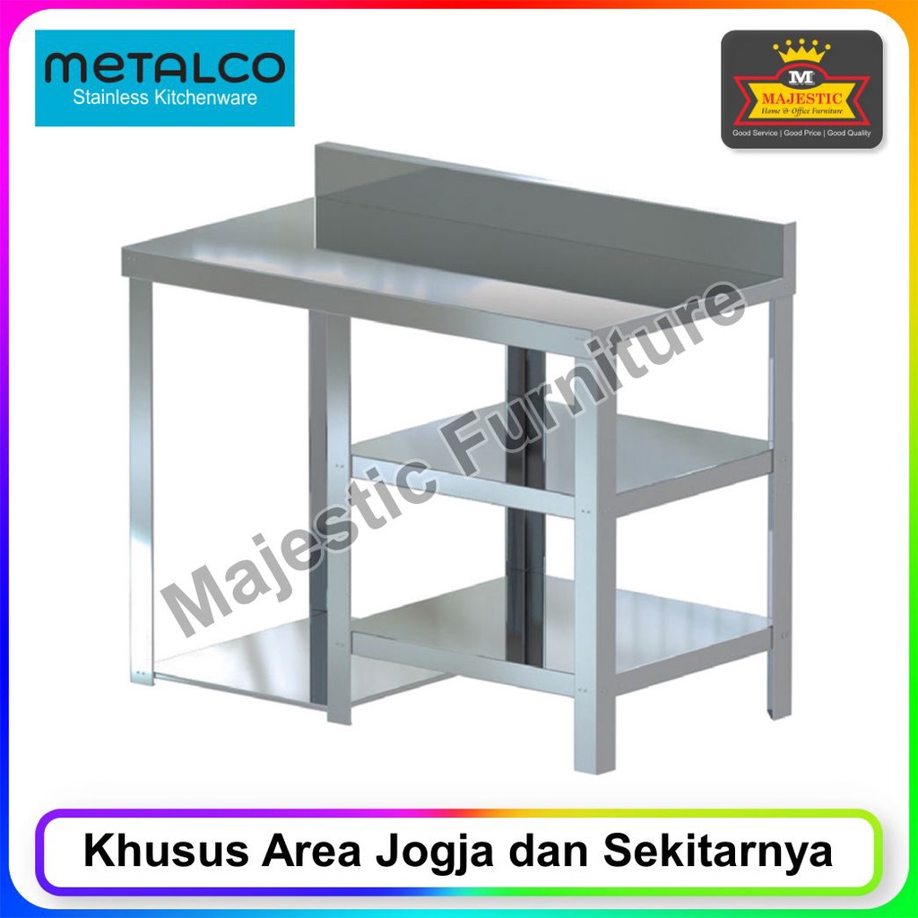 Jual Meja Dapur Stainless Metalco Mt Anti Karat Jogja Shopee