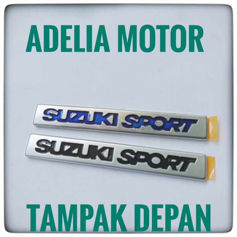 Jual Emblem Suzuki Sport Tulisan Suzuki Sport Bacaan Suzuki Sport