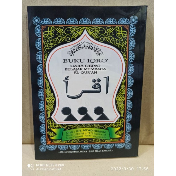 Jual BUKU IQRO Hitam Bendel Besar Jilid 1 6 Shopee Indonesia