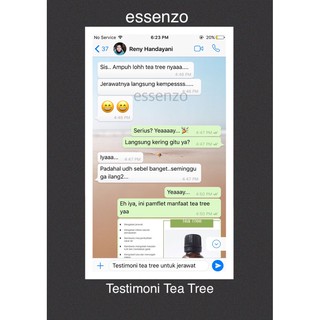 Jual Tea Tree Essenzo Essential Oils Jerawat Shopee Indonesia