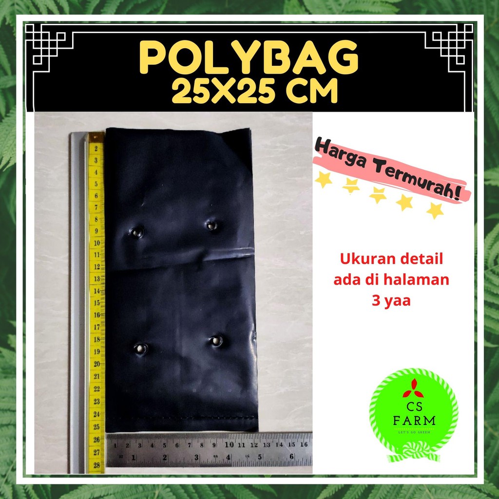 Jual Polybag 25x25 Cm Tebal Kantong Semai Benih 25x25 Cm Shopee