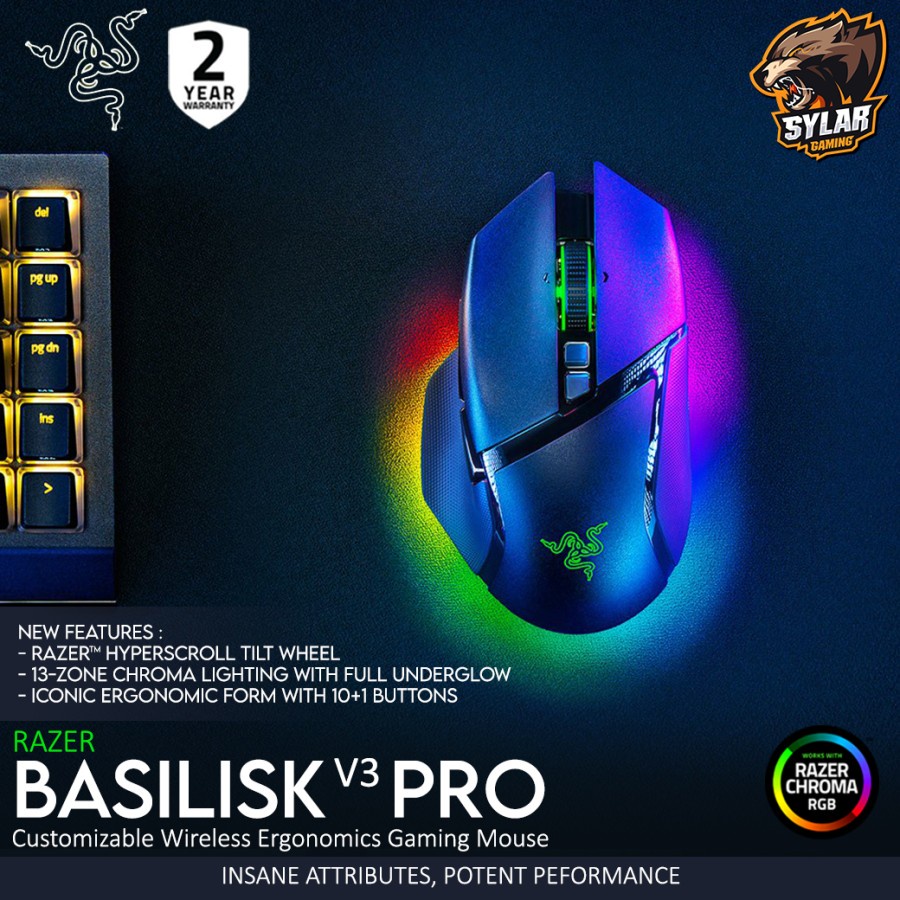 Jual Razer Basilisk V3 Pro Wireless Gaming Mouse Shopee Indonesia