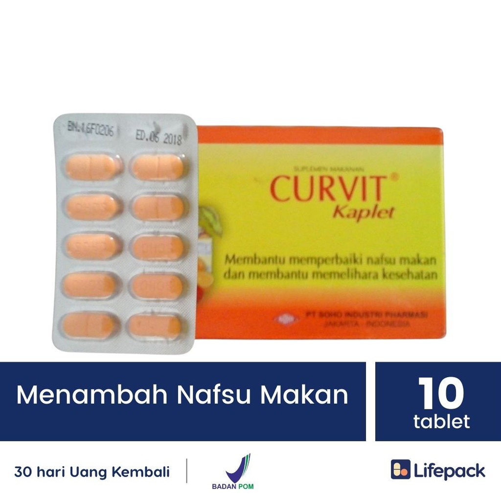 Jual Curvit Tablet Blister Multivitamin Ekstrak Temulawak