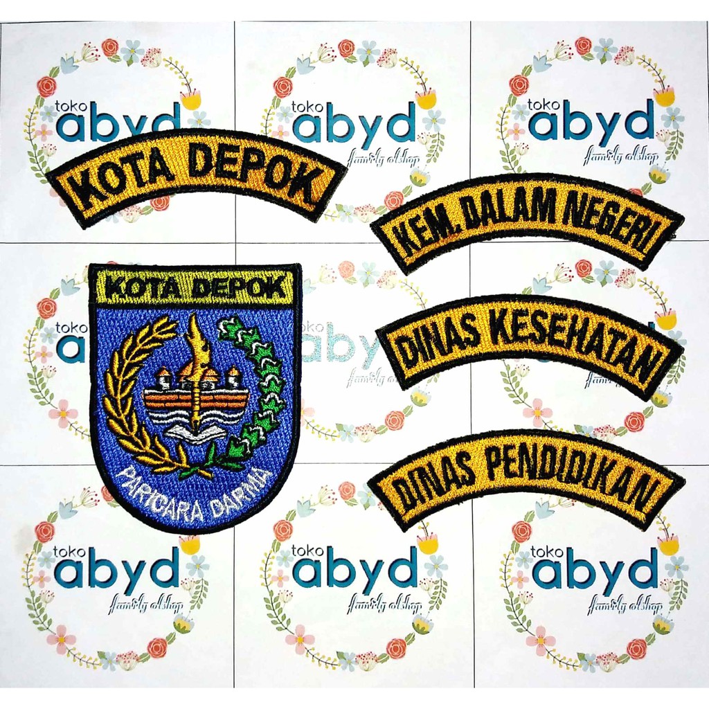 Jual Bet Badge Logo Dan Lokasi Bordir Seragam Pdh Khaki Pns Pria Atau