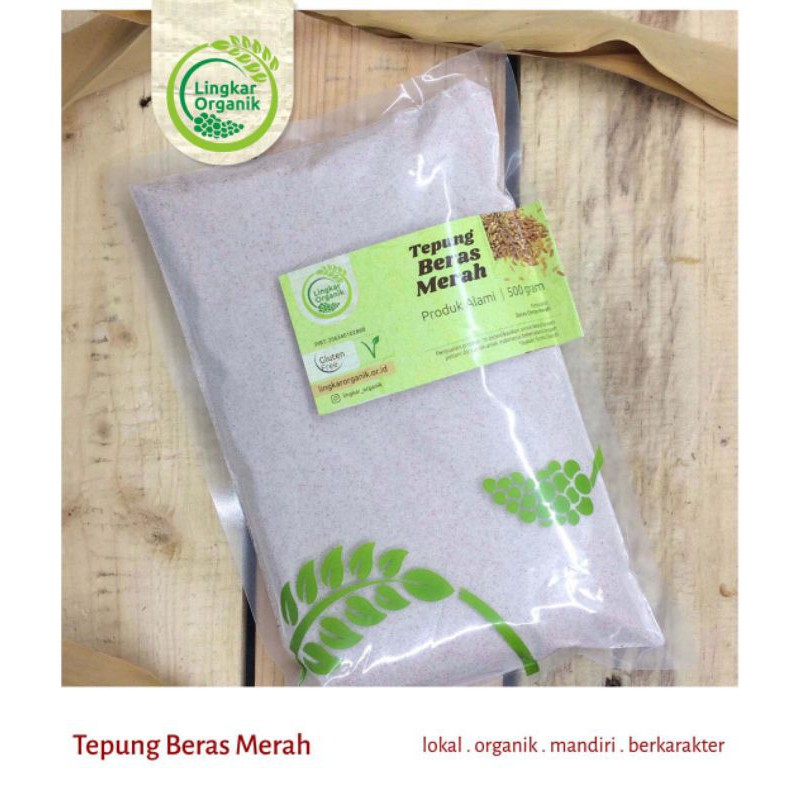 Jual Tepung Beras Merah Lingkar Organik 500gr Shopee Indonesia