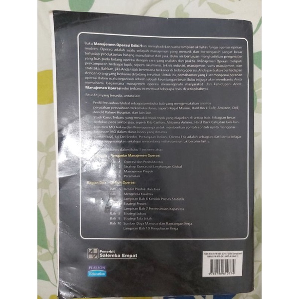 Jual Buku Manajemen Operasi Shopee Indonesia