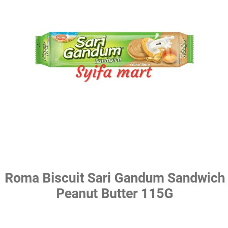 Jual Roma Biskuit Sari Gandum Sandwich Peanut Butter G Indonesia