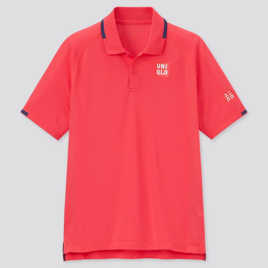 Jual Baju Tenis Uniqlo Roger Federer Red Tennis Polo Shirt Limited