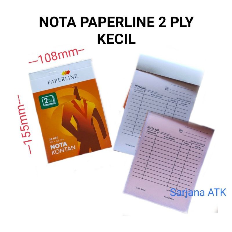 Jual Buku Nota Kontan Paperline Kecil Ply Ncr Nota Kontan Rangkap