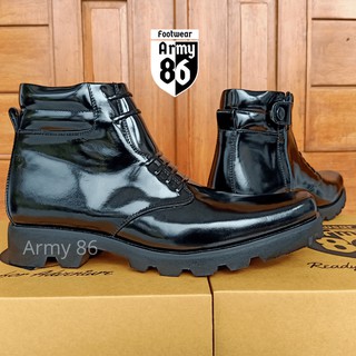 Jual Sepatu Pdh Navy Kilap Boot Pria Tni Polri Security Brimob Al Au