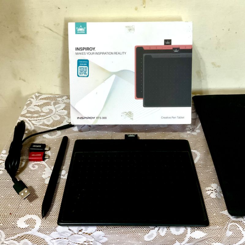 Jual SECOND Pen Tablet Huion Inspiroy RTS 300 H624 HITAM LIKE NEW