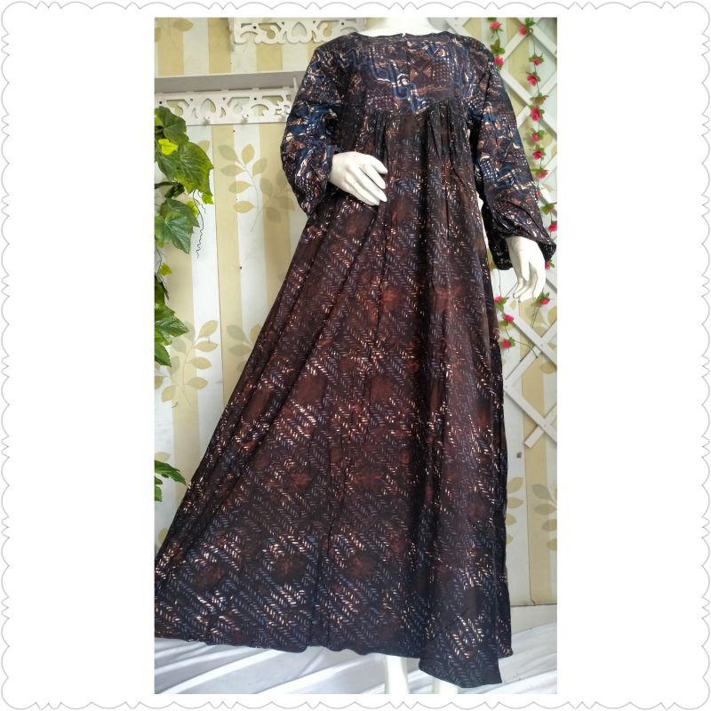 Jual Batik Huza Longdres Jamela Resl Btg Indonesia Shopee Indonesia