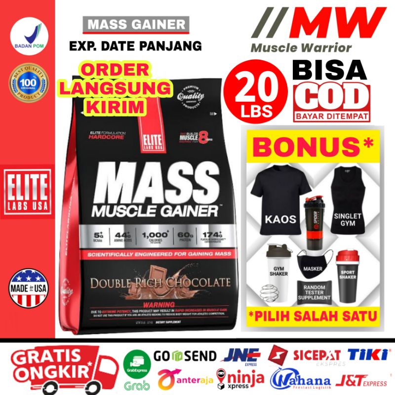 Jual Elite Labs Mass Muscle Gainer Lbs Bpom Elitelabs Mass Muscle