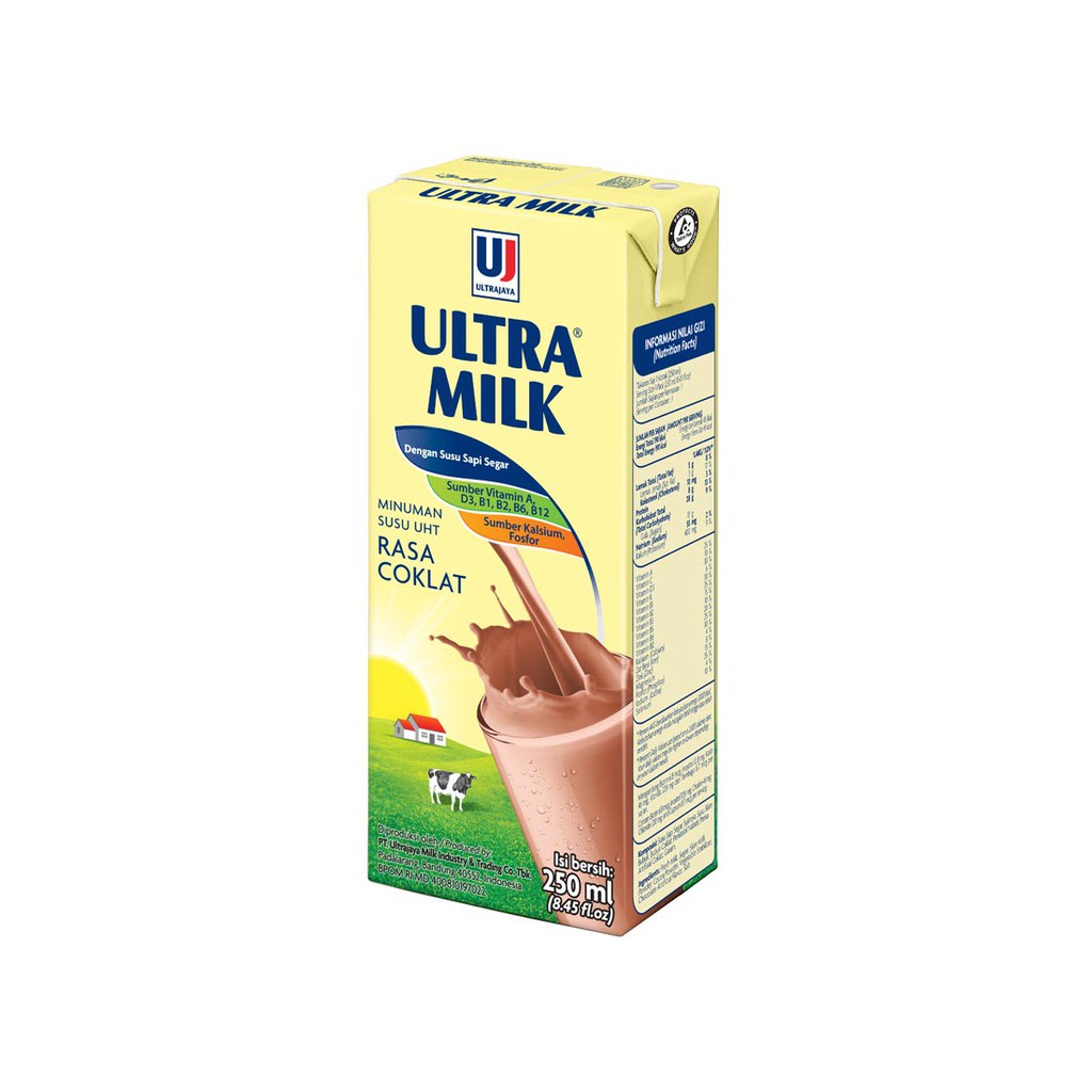 Jual ULTRA MILK CHOCOLATE 250 ML SUSU UHT RASA COKLAT DARI SUSU